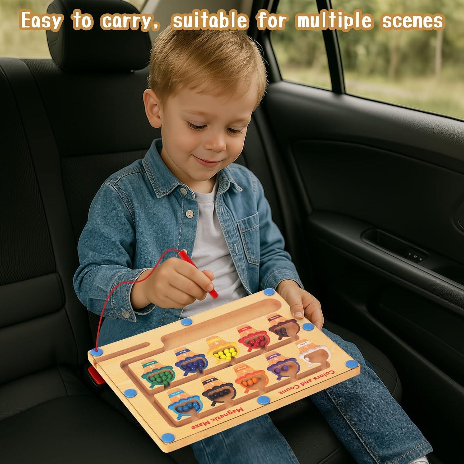 Rompecabezas Magnético de Madera WOODENFUN 30x22 cm para Niños