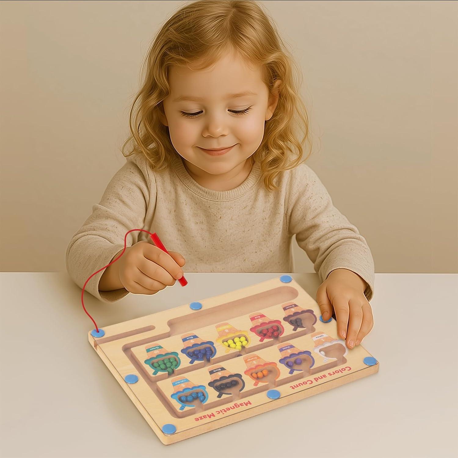 Rompecabezas Magnético de Madera WOODENFUN 30x22 cm para Niños