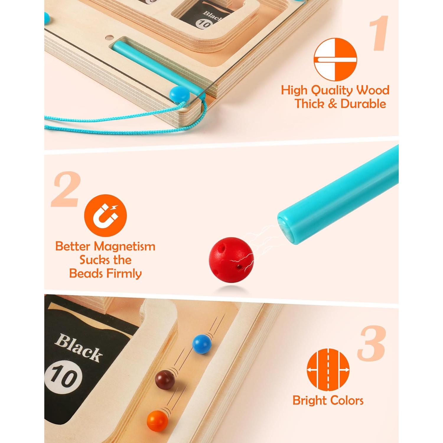 Juguete Montessori SYNARRY Laberinto Magnético 3 en 1