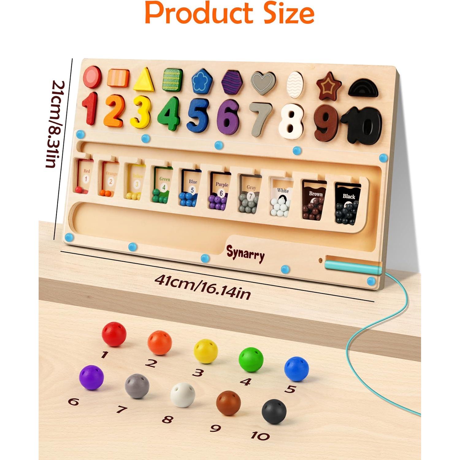 Juguete Montessori SYNARRY Laberinto Magnético 3 en 1