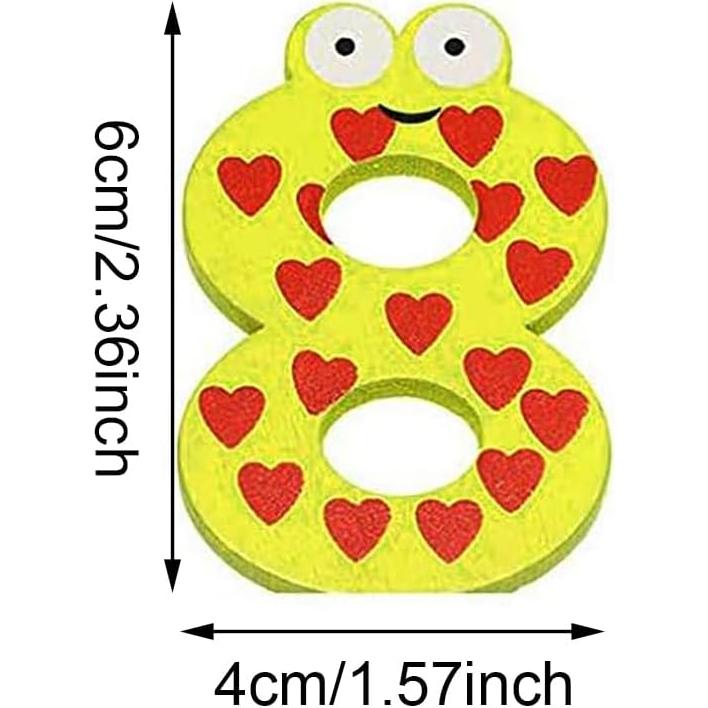 Imanes de Madera PENTA ANGEL 10 Pcs Números Grandes