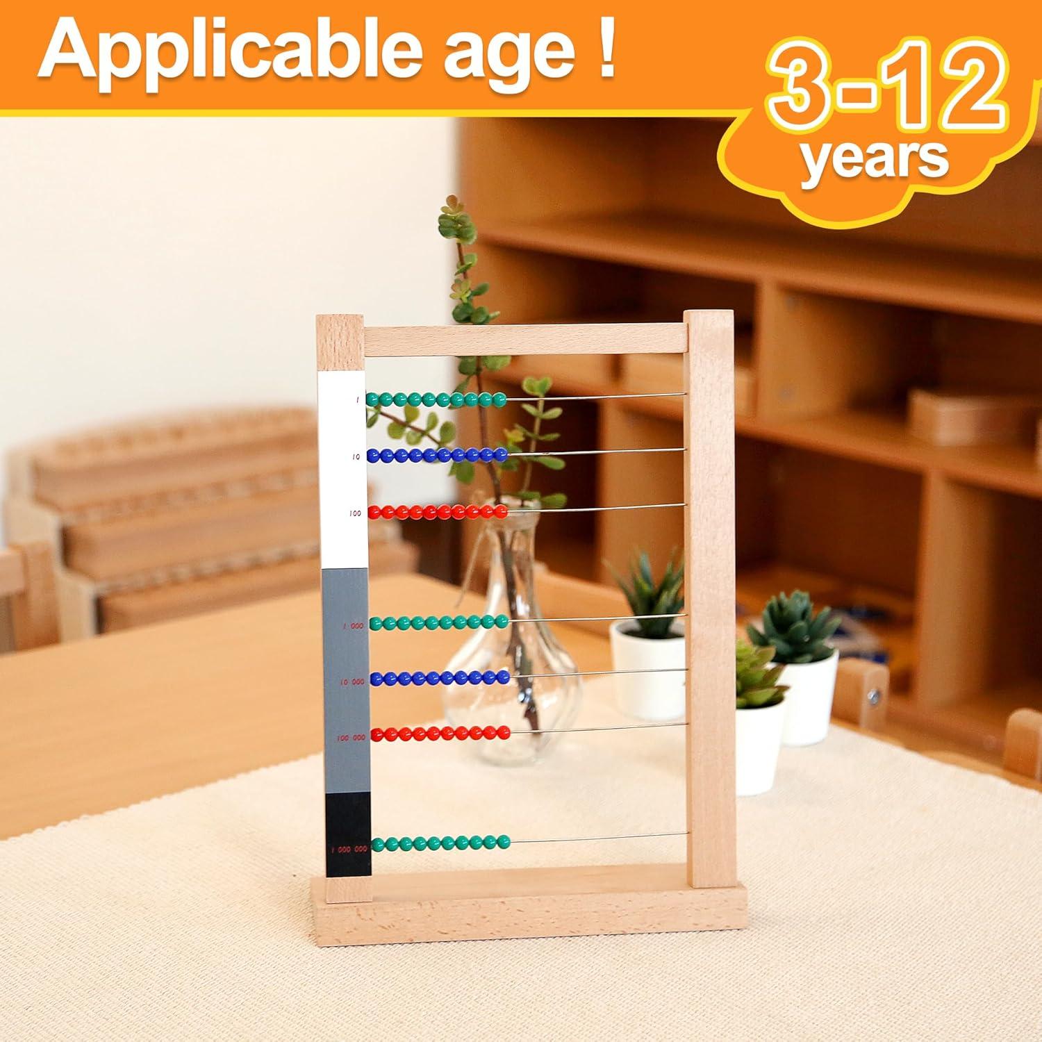 Marco de Cuentas Grande Montessori Outlet - Ábaco Educativo 34cm