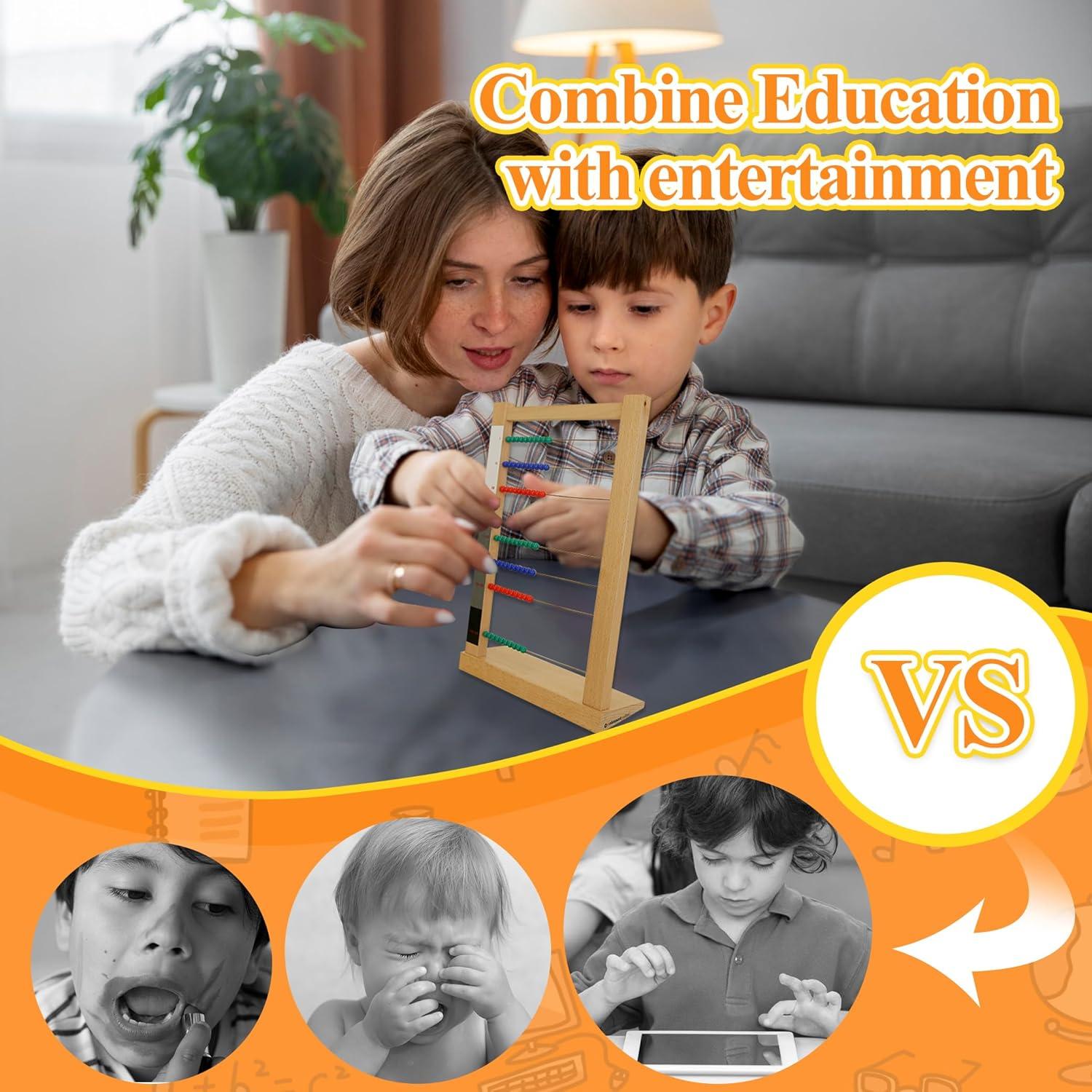 Marco de Cuentas Grande Montessori Outlet - Ábaco Educativo 34cm