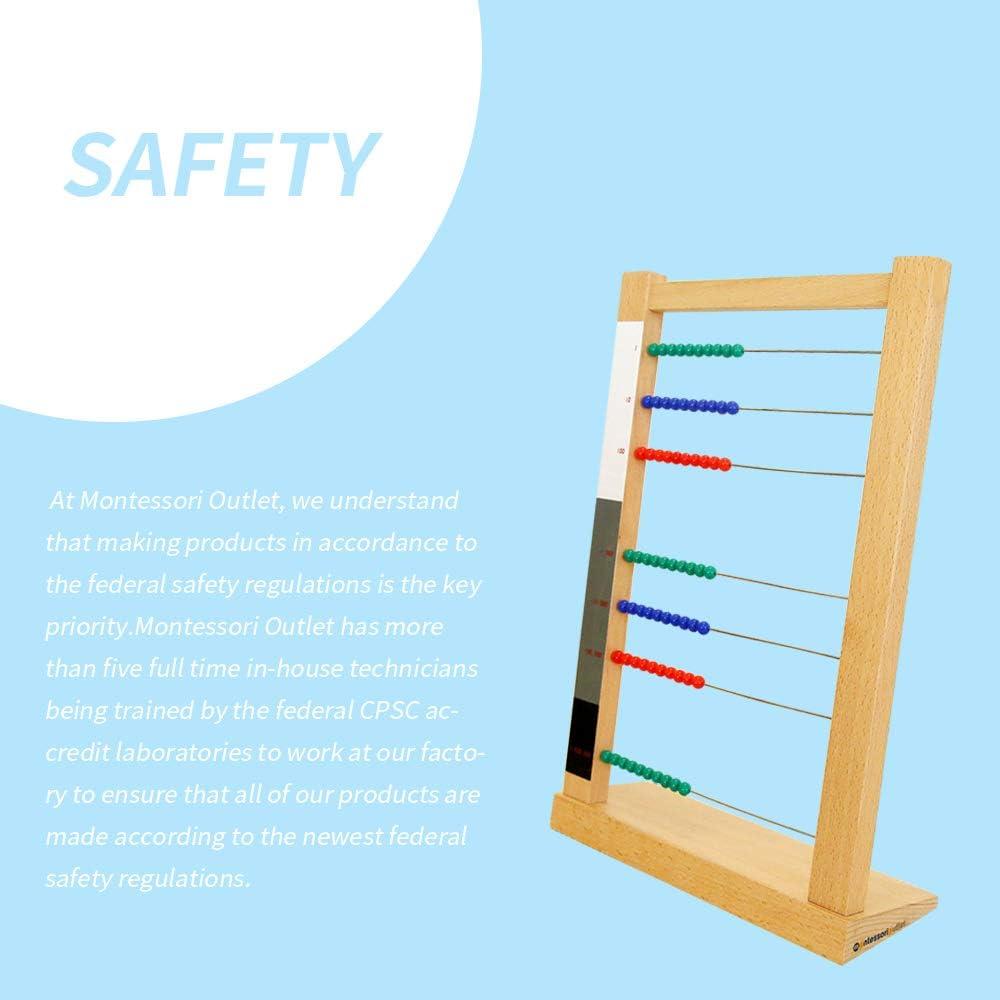 Marco de Cuentas Grande Montessori Outlet - Ábaco Educativo 34cm