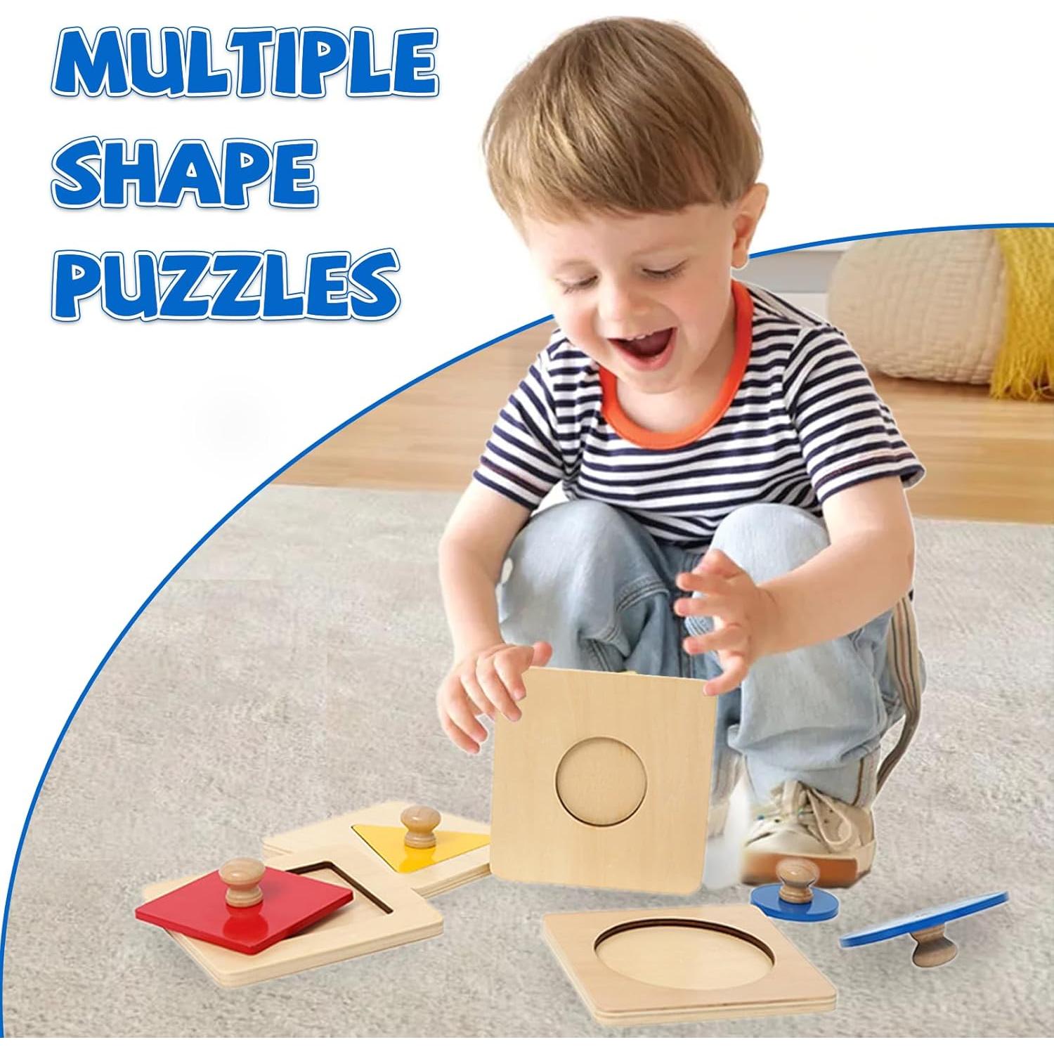 Rompecabezas Geométrico Adena Montessori 24 Formas Coloridas