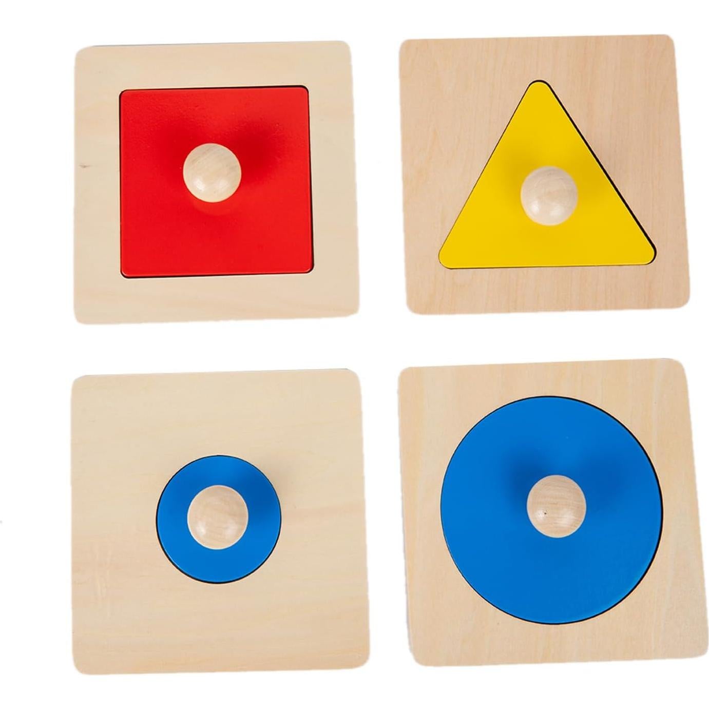 Rompecabezas Geométrico Adena Montessori 24 Formas Coloridas