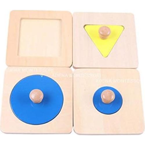 Rompecabezas Geométrico Adena Montessori 24 Formas Coloridas