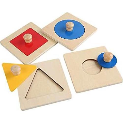 Rompecabezas Geométrico Adena Montessori 24 Formas Coloridas