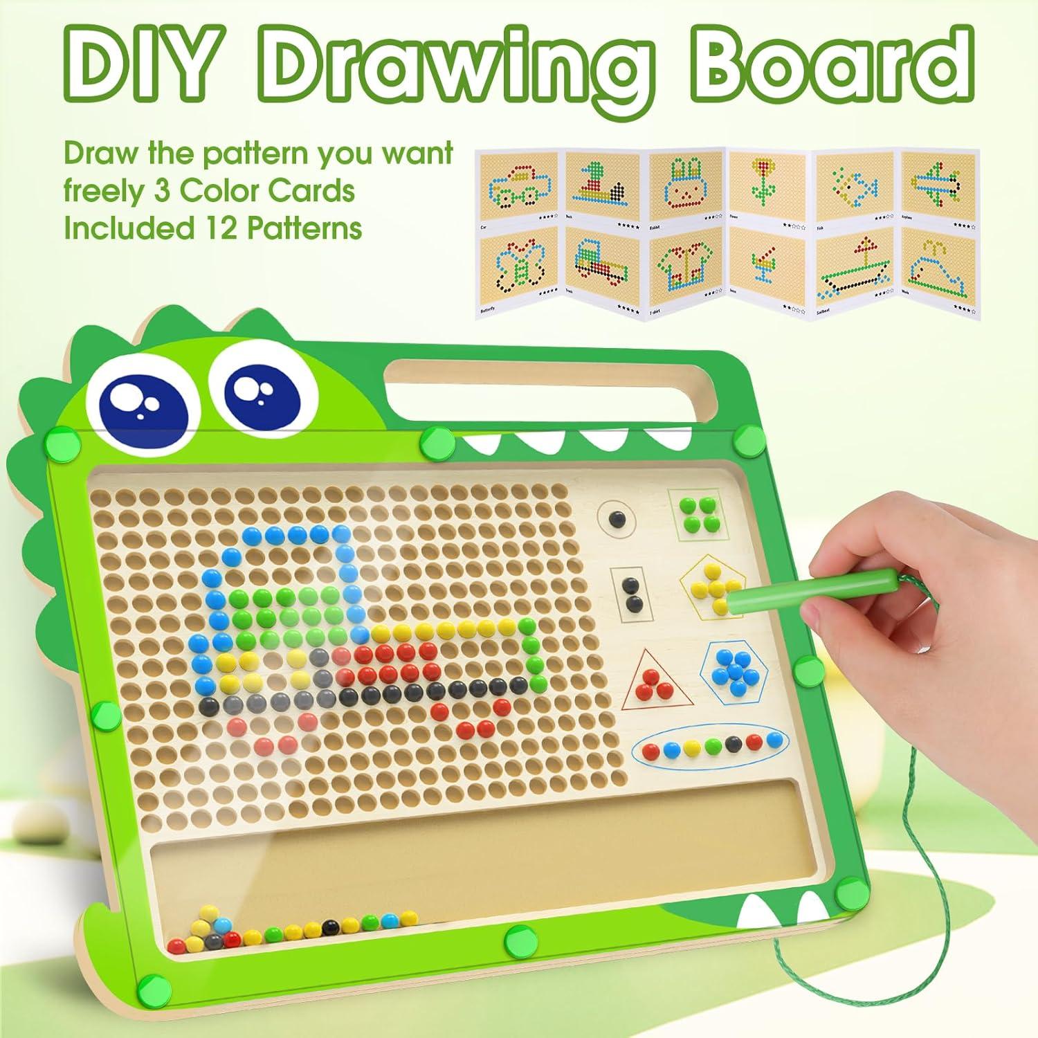 Tablero Educativo Magnético 2-en-1 FunMission con Dinosaurios