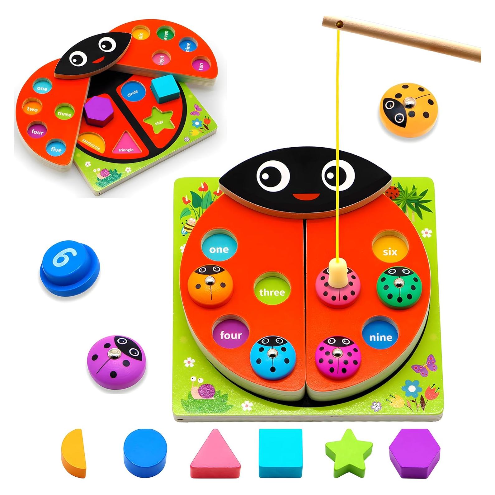 Juguetes Montessori de Madera MOONTOY para Niños 1-4 Años
