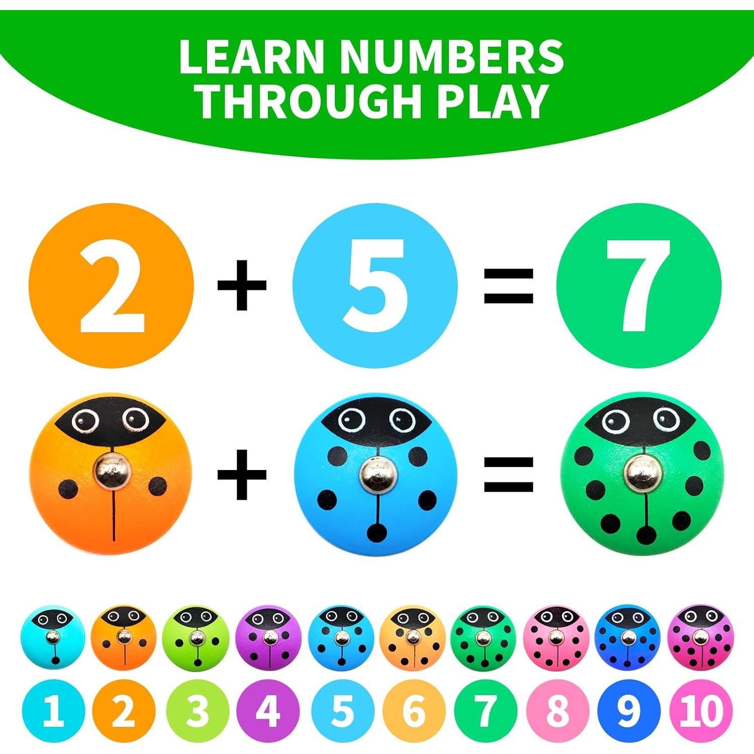 Juguetes Montessori de Madera MOONTOY para Niños 1-4 Años