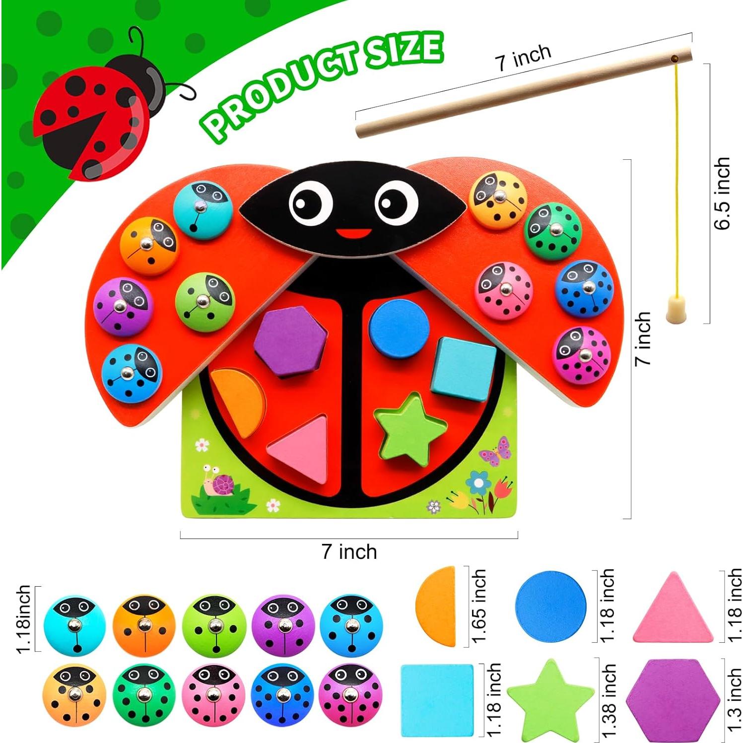 Juguetes Montessori de Madera MOONTOY para Niños 1-4 Años