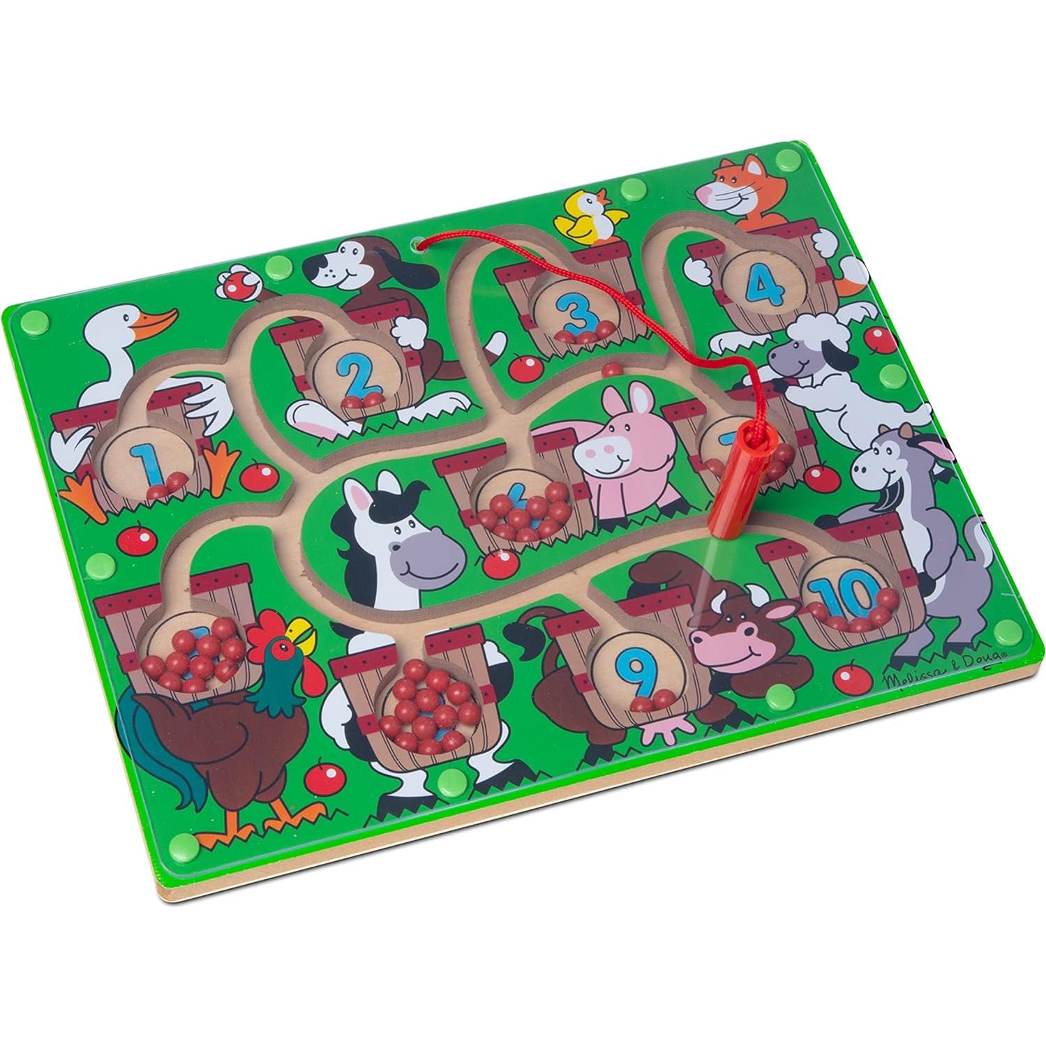 Laberinto de Números Melissa & Doug - Juguete de Madera 3-5 Años