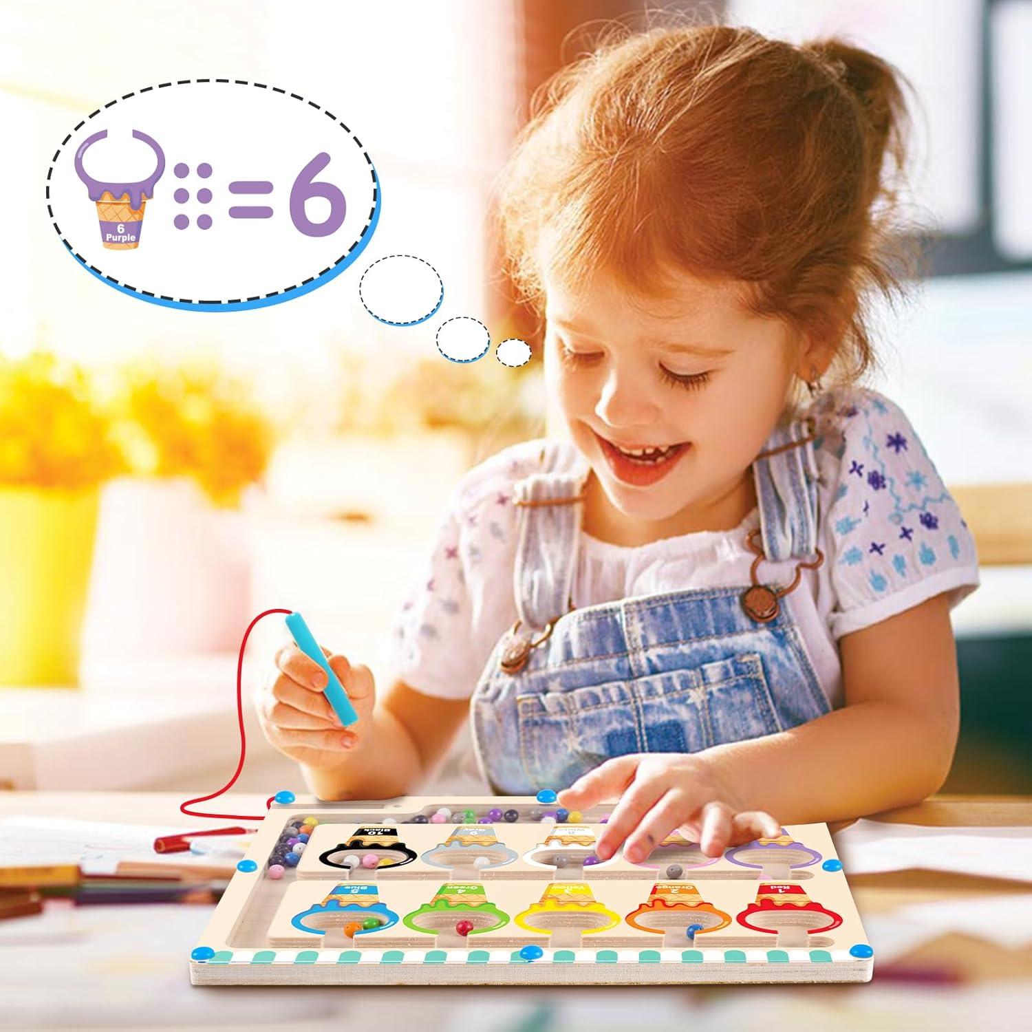 Laberinto Magnético de Colores y Números Melofaver 29.5x22.5cm