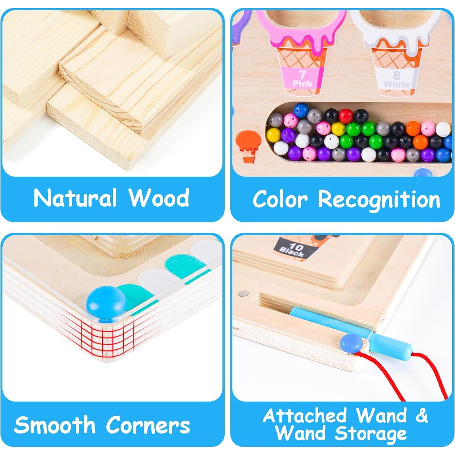 Laberinto Magnético de Colores y Números Melofaver 29.5x22.5cm