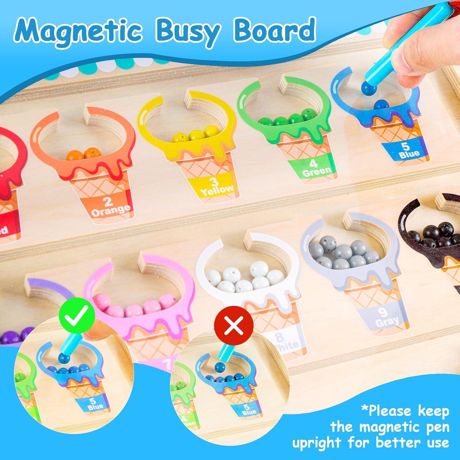 Laberinto Magnético de Colores y Números Melofaver 29.5x22.5cm