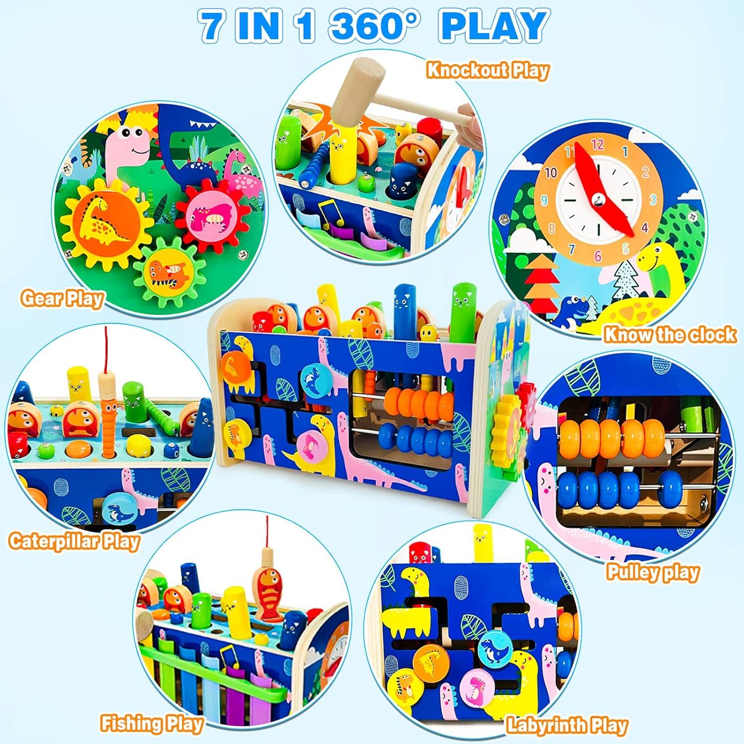 Juguete Montessori 8 en 1 NUGZIX para Bebés 1-4 Años