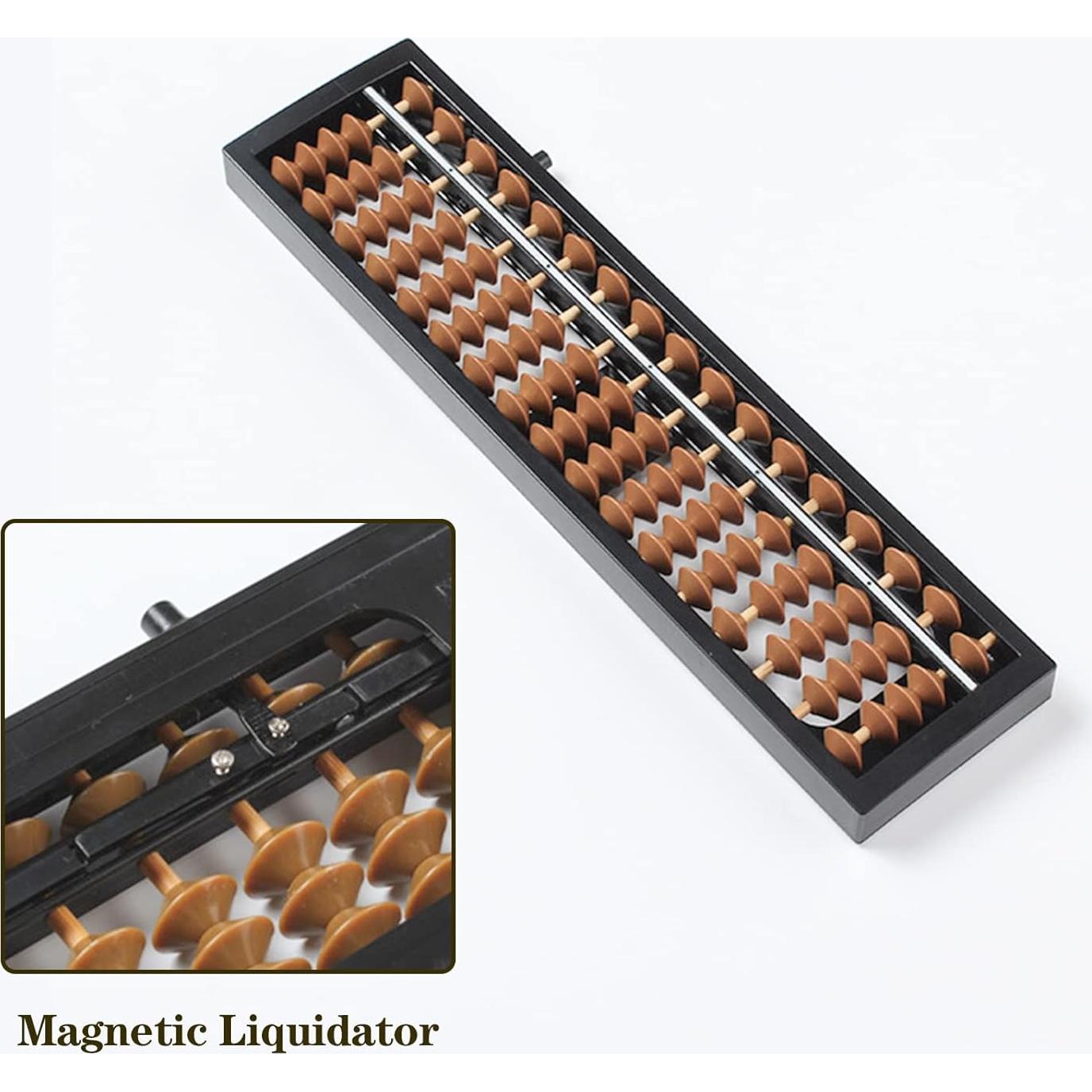 Ábaco Digital Profesional 17 Columnas Lizbin Marrón