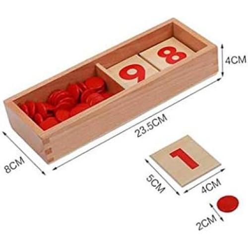 Tarjetas y Contadores Adena Montessori - Juegos Matemáticos 1-10