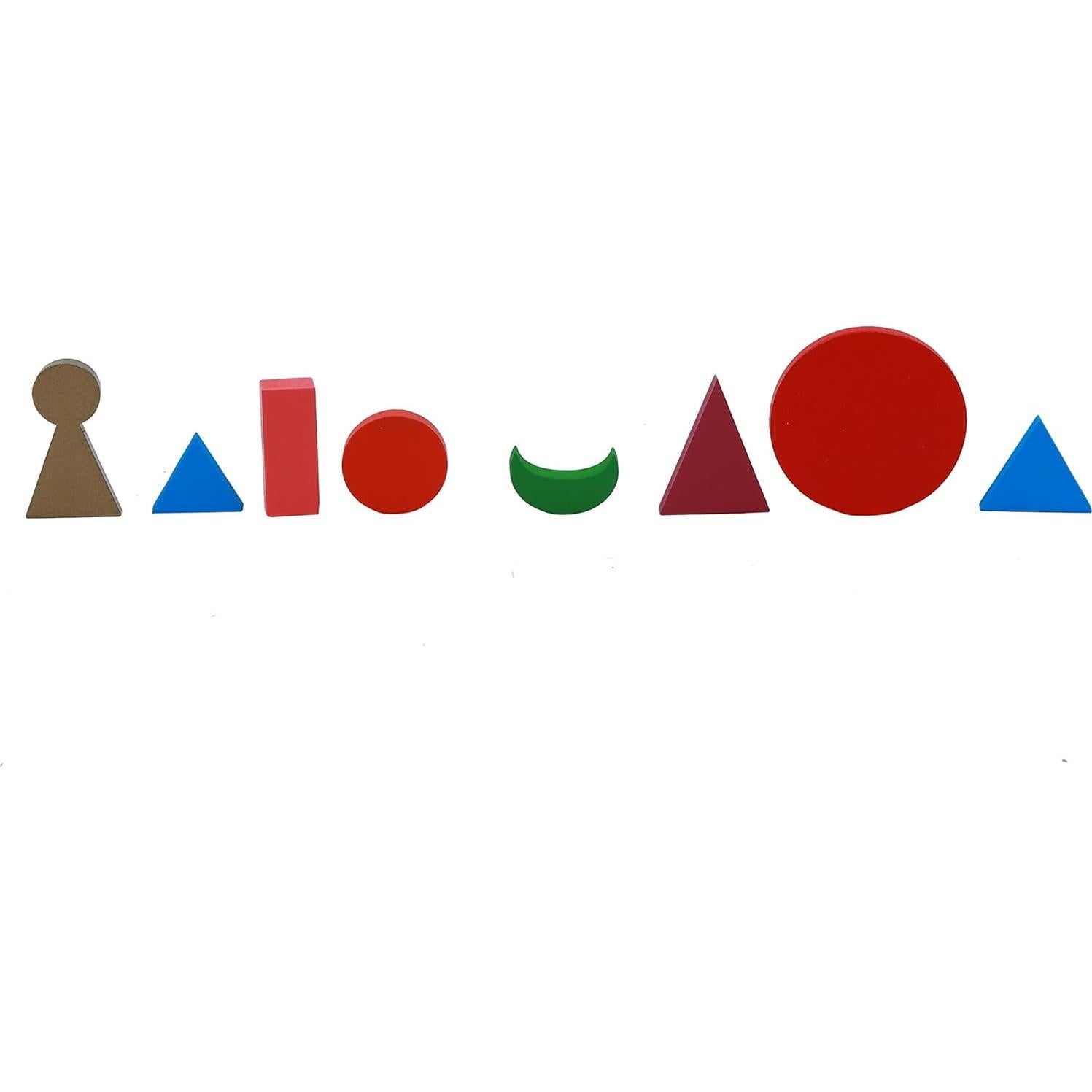 Símbolos Gramaticales de Madera Montessori Adena - 9 Piezas