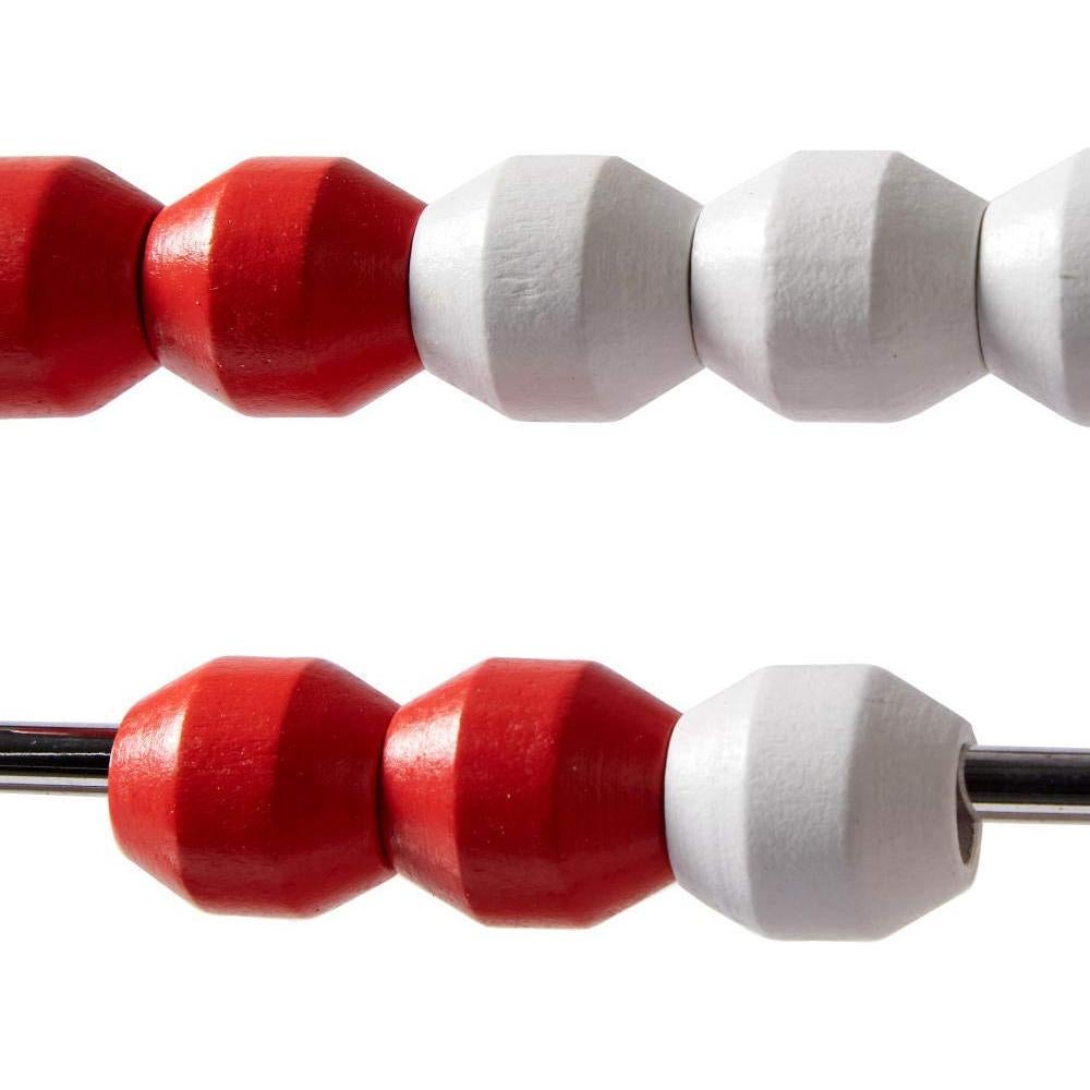 Rekenrek 100 Bolas de Madera hand2mind - Ábaco Matemático 52.8x16.5cm