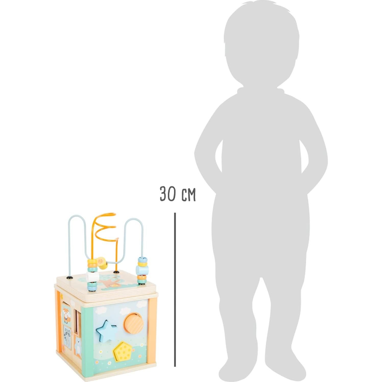 Cubo de Actividades de Madera Pastel Small Foot 19x17x18 cm