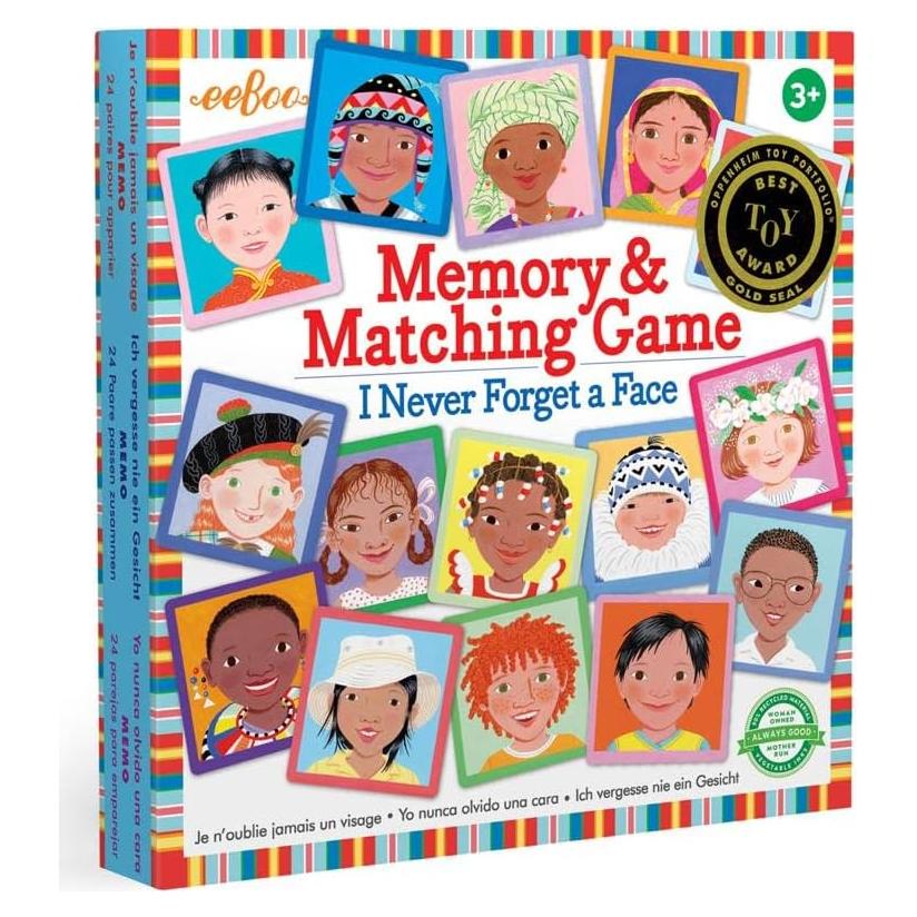 Juego de Memoria Nunca Olvido una Cara eeBoo - 24 Pares