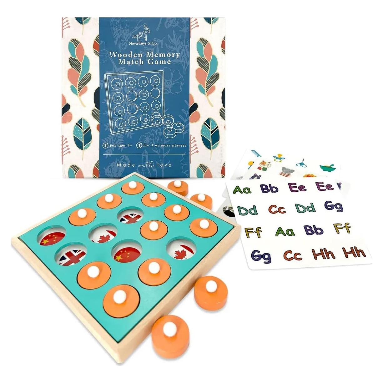 Juego de Memoria Nova Toys & Co. de Madera para Niños 3+