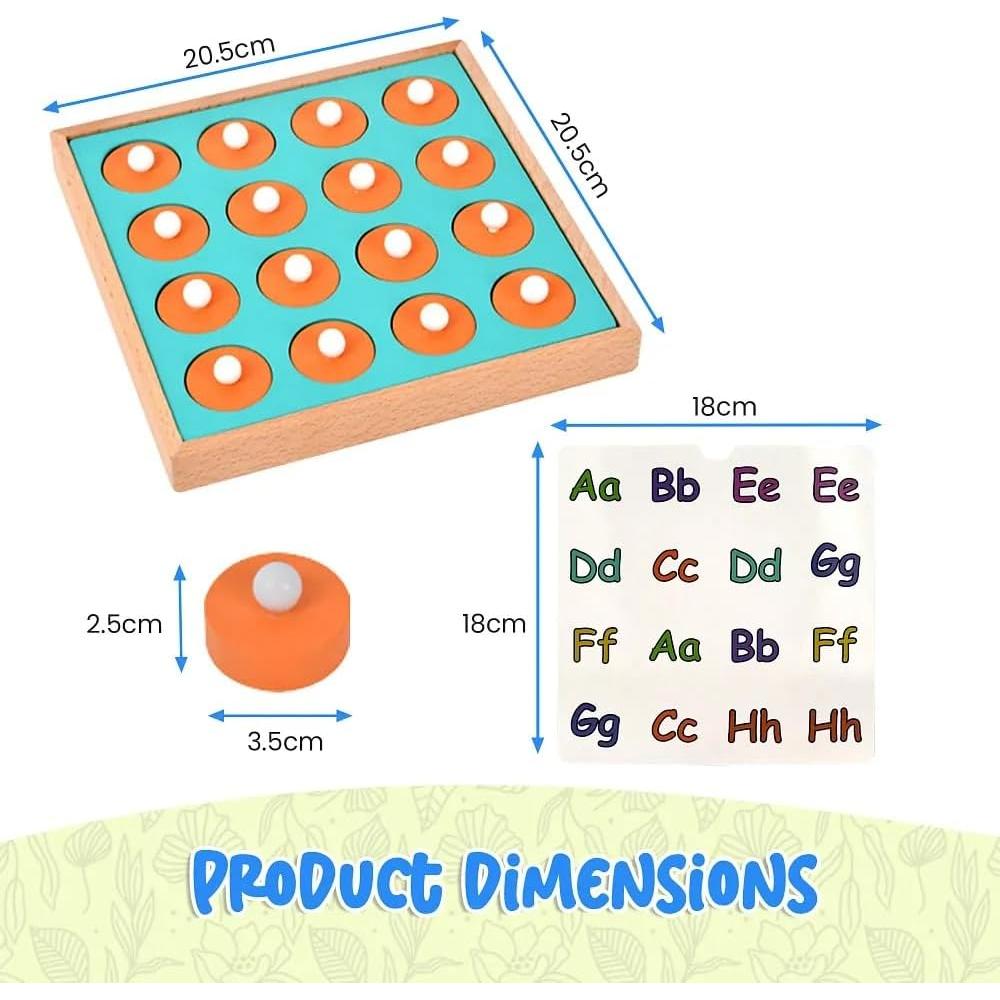 Juego de Memoria Nova Toys & Co. de Madera para Niños 3+