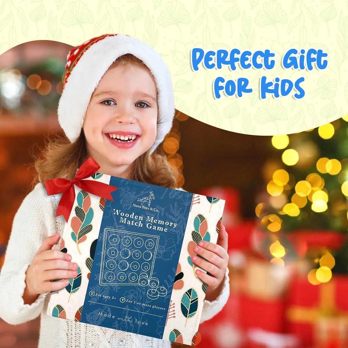 Juego de Memoria Nova Toys & Co. de Madera para Niños 3+