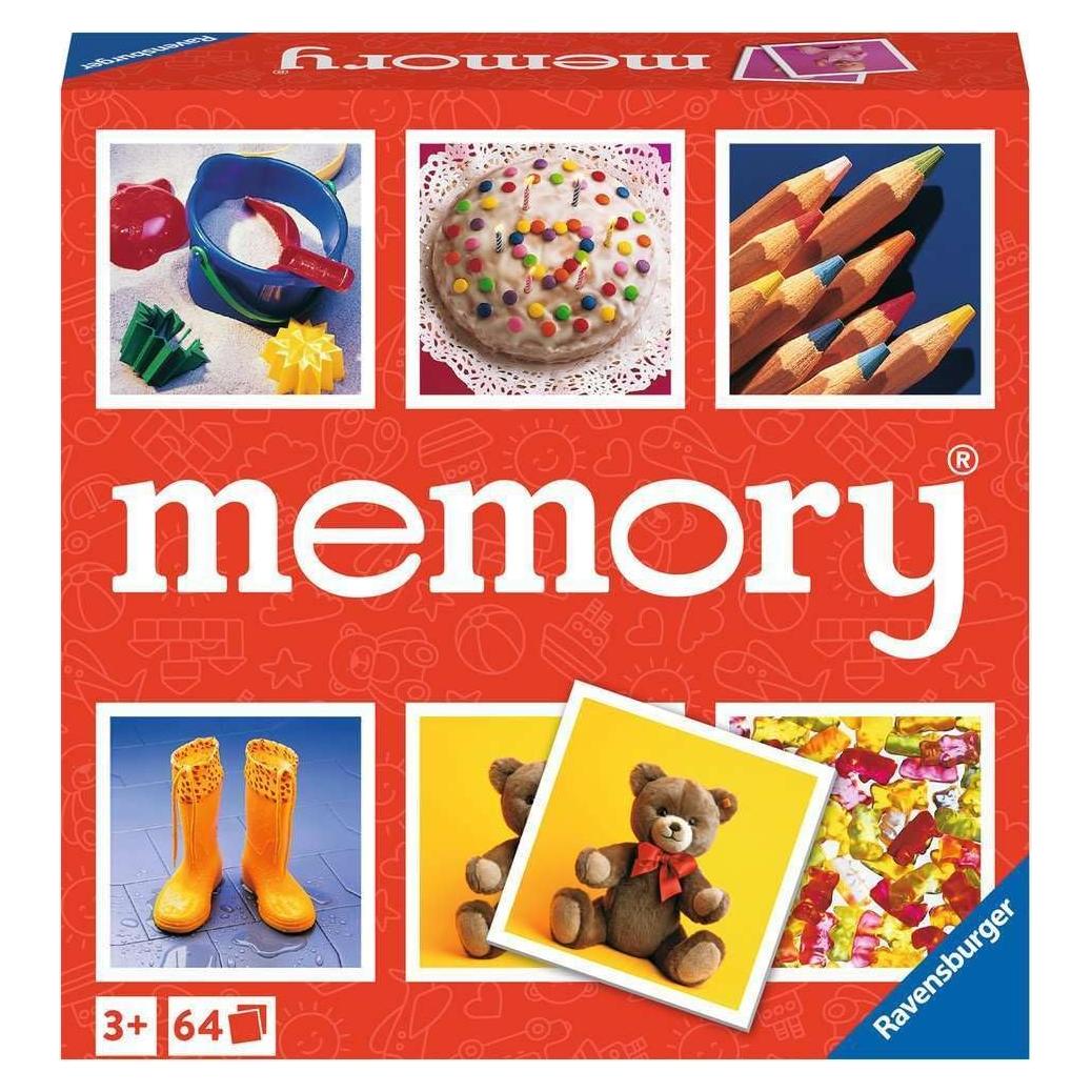 Juego de Memoria Junior Ravensburger | Emparejamiento de Imágenes | 32 Imágenes para Niños de 3 Años
