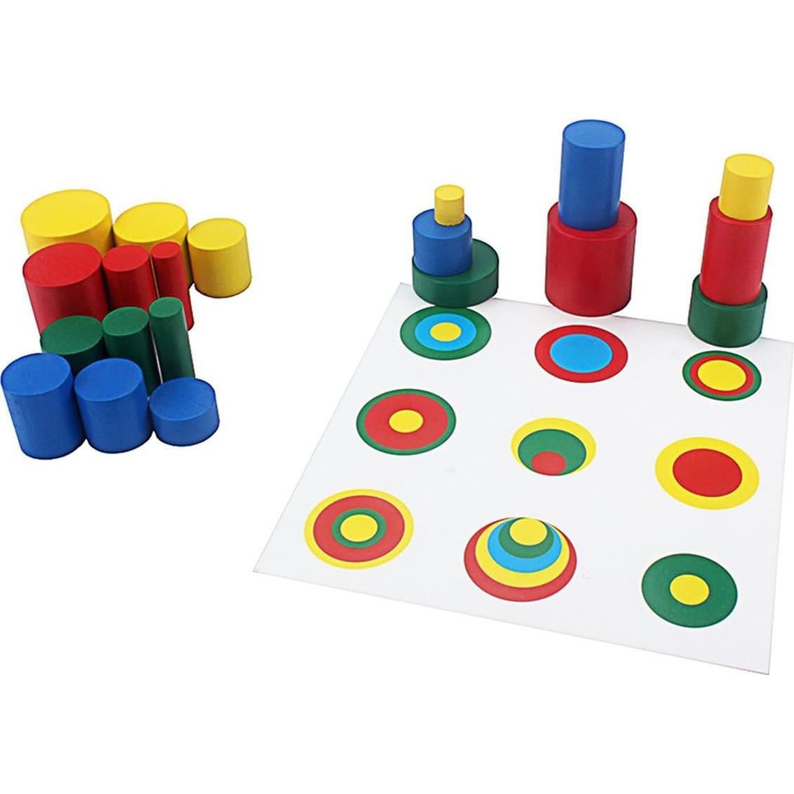 Cilindro de Color Montessori Thoth 20 Piezas con Tarjetas