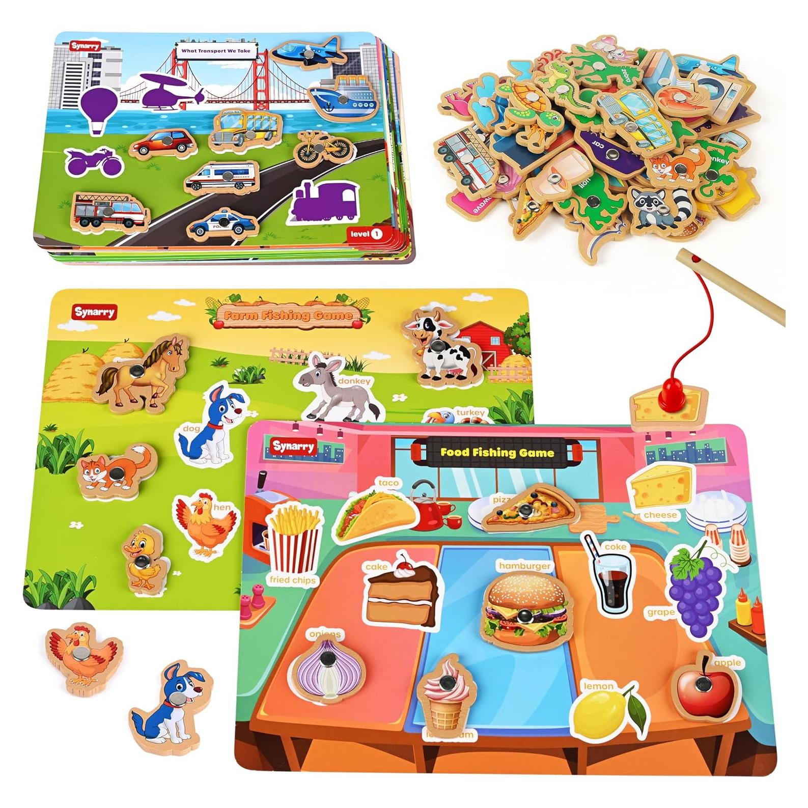 Juego de Pesca Magnético SYNARRY 89 Piezas Montessori