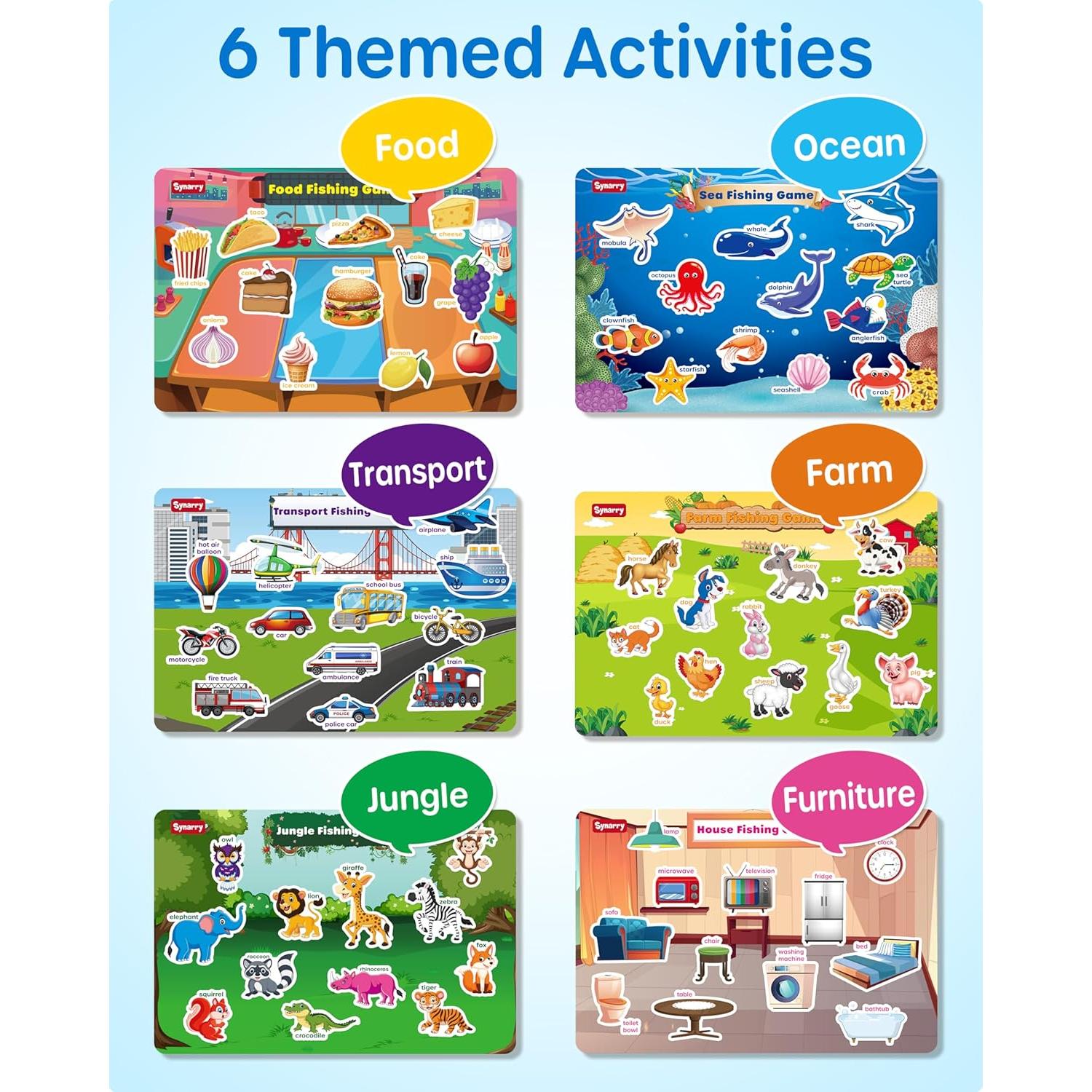 Juego de Pesca Magnético SYNARRY 89 Piezas Montessori