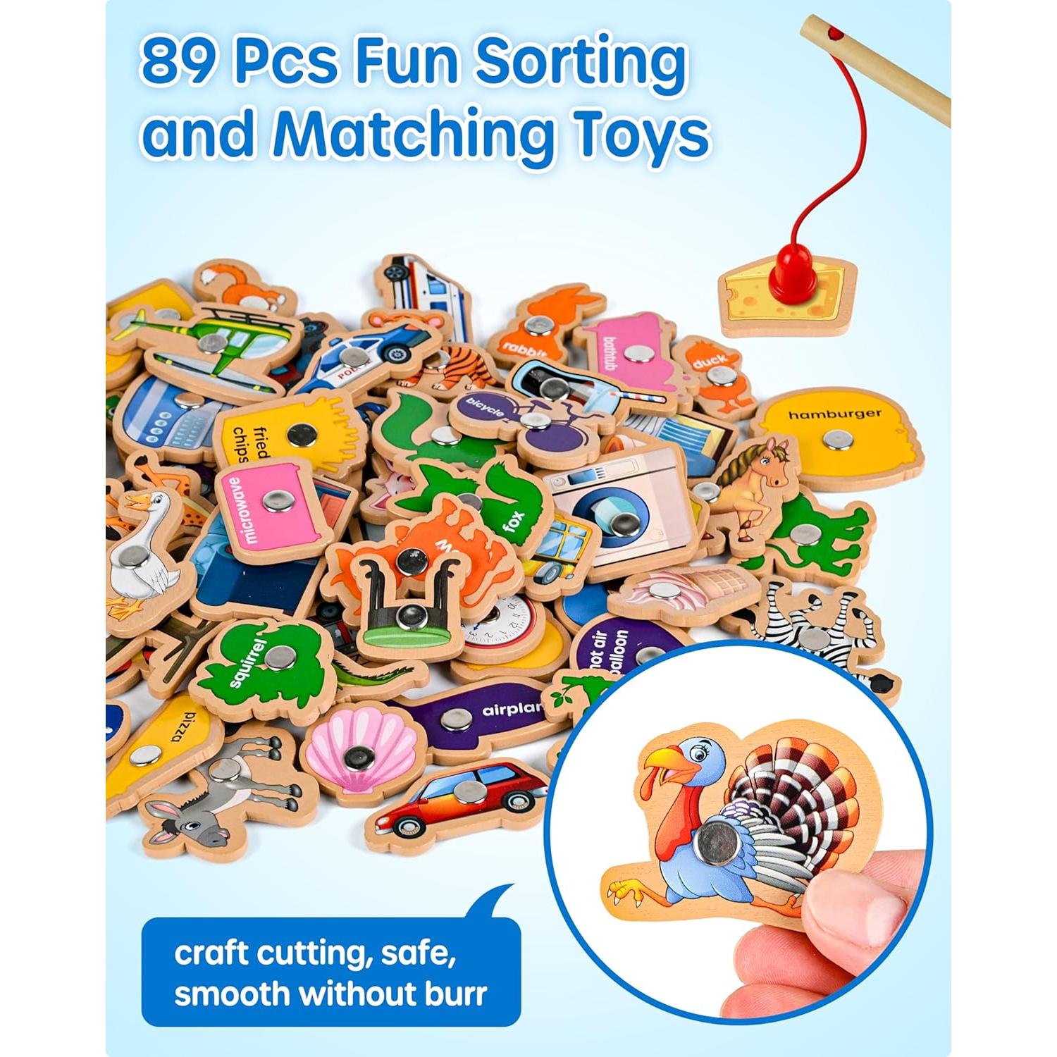 Juego de Pesca Magnético SYNARRY 89 Piezas Montessori