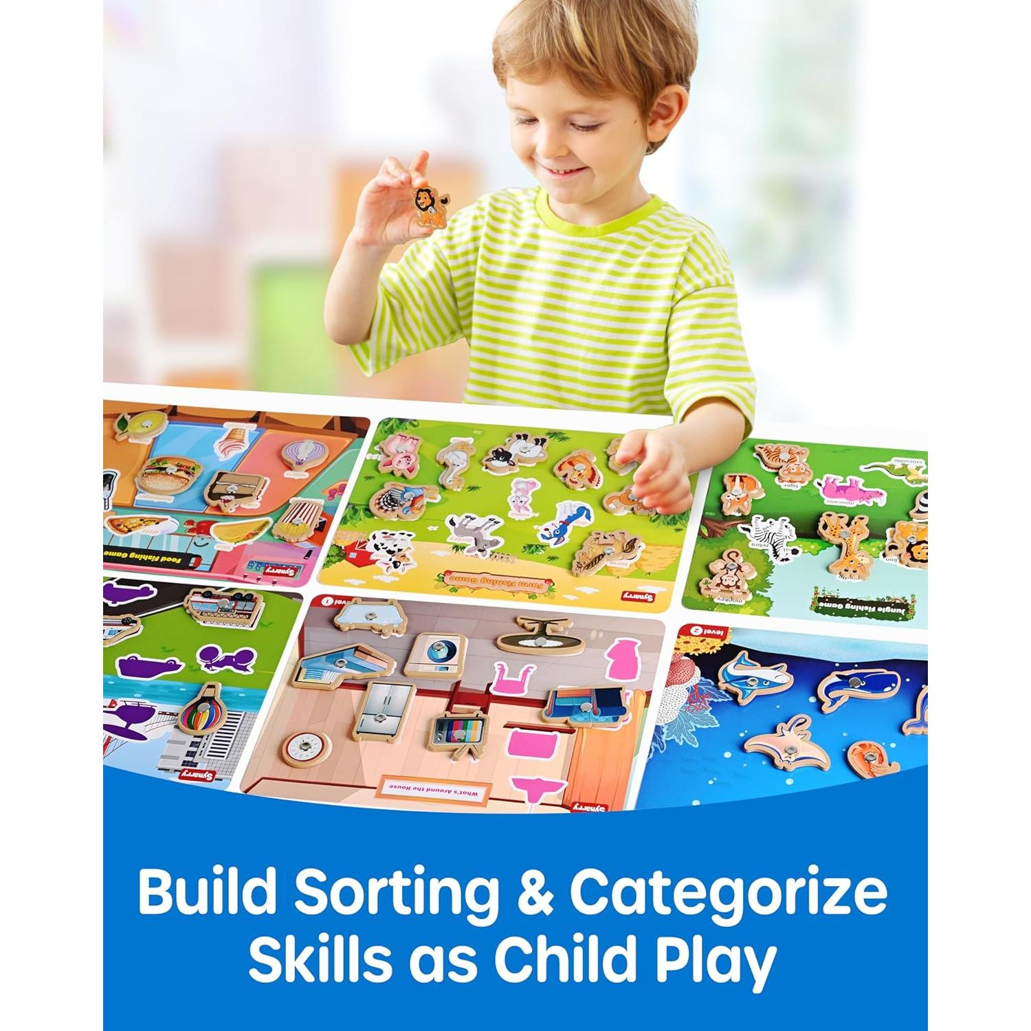 Juego de Pesca Magnético SYNARRY 89 Piezas Montessori