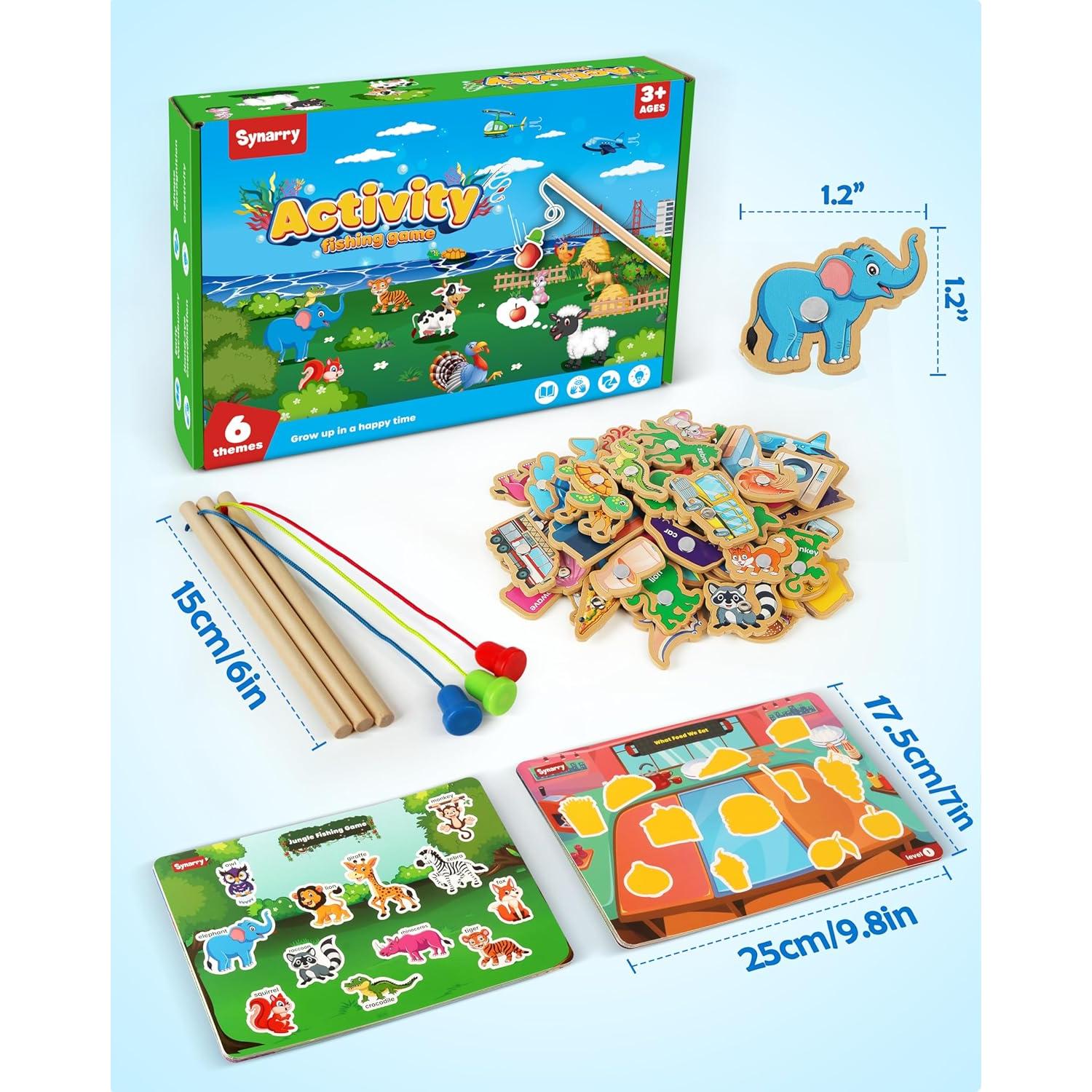 Juego de Pesca Magnético SYNARRY 89 Piezas Montessori
