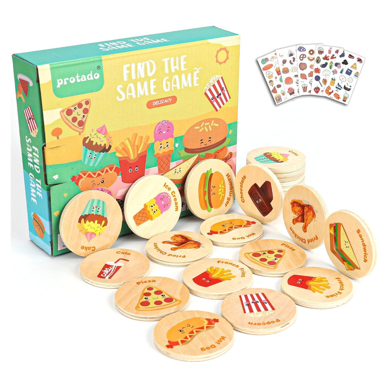 Juego de Memoria Educativo Protado para Niños - 24 Tarjetas