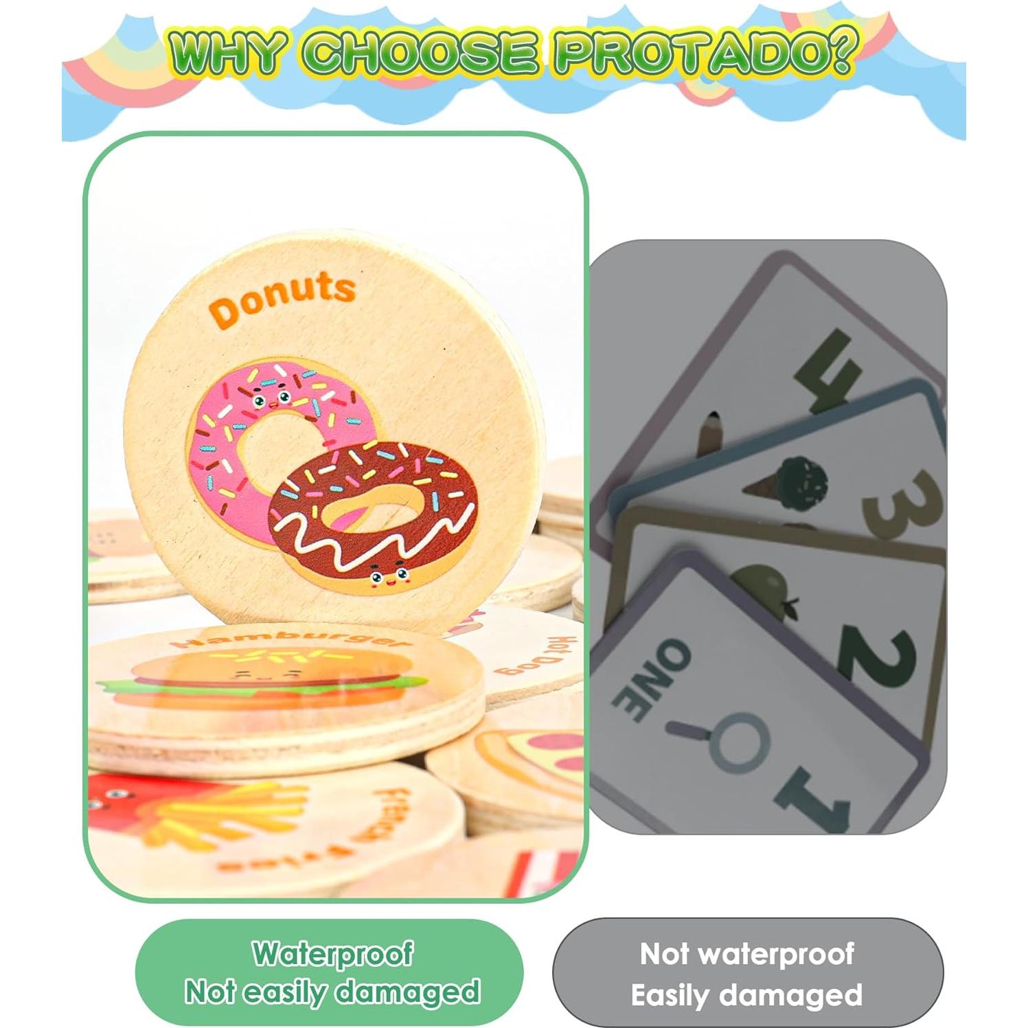 Juego de Memoria Educativo Protado para Niños - 24 Tarjetas