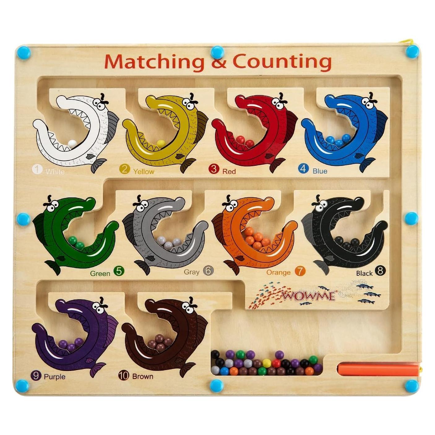 Juego Educativo de Madera WOWME Laberinto Magnético 30.2x26.9cm