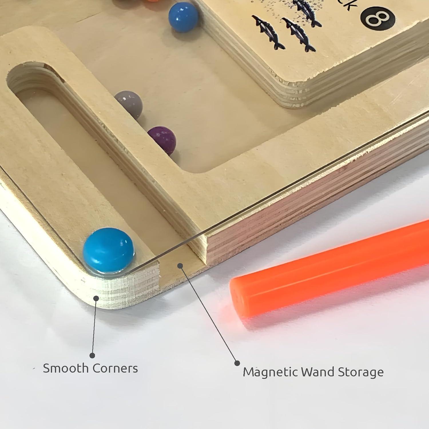 Juego Educativo de Madera WOWME Laberinto Magnético 30.2x26.9cm