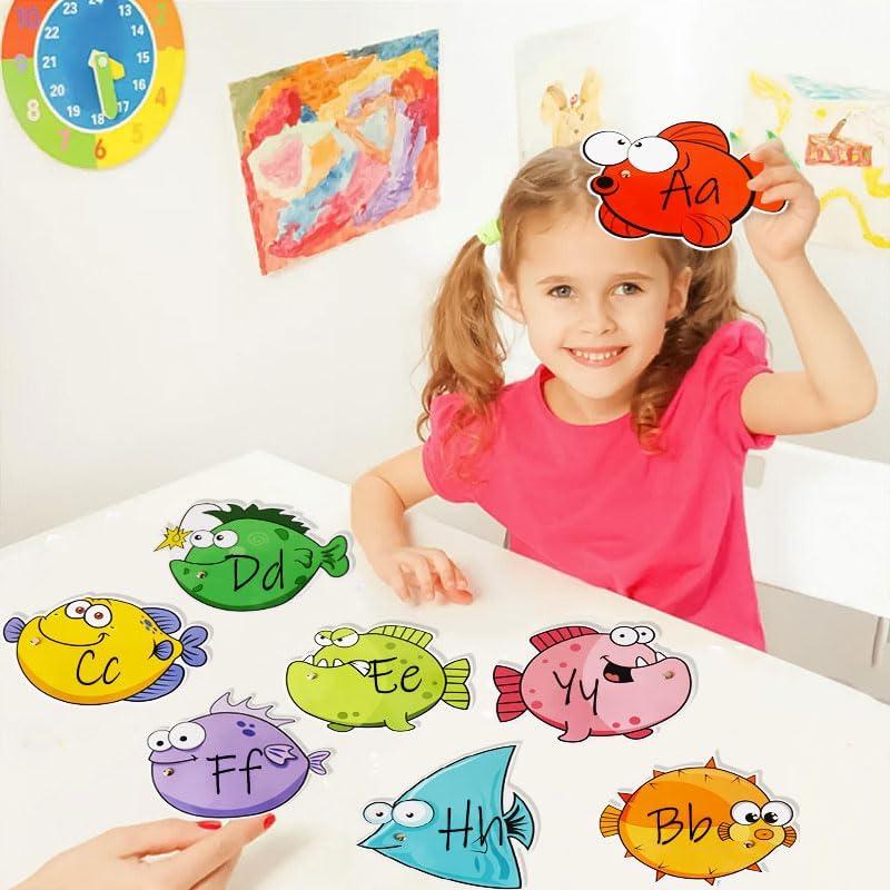 Juego de Pesca Magnético HOOJOJO 16 Tarjetas + 2 Cañas Montessori