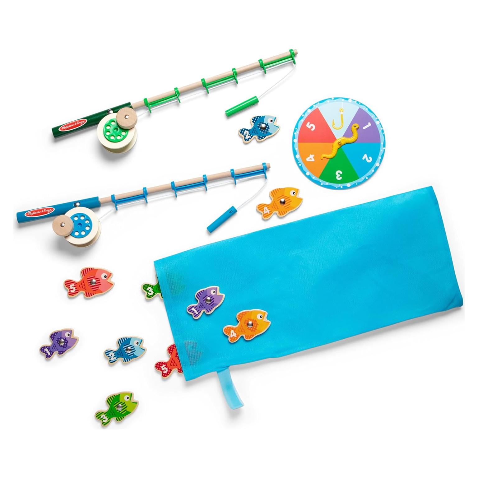 Juego de Pesca Magnético de Madera Melissa & Doug 2 Varas