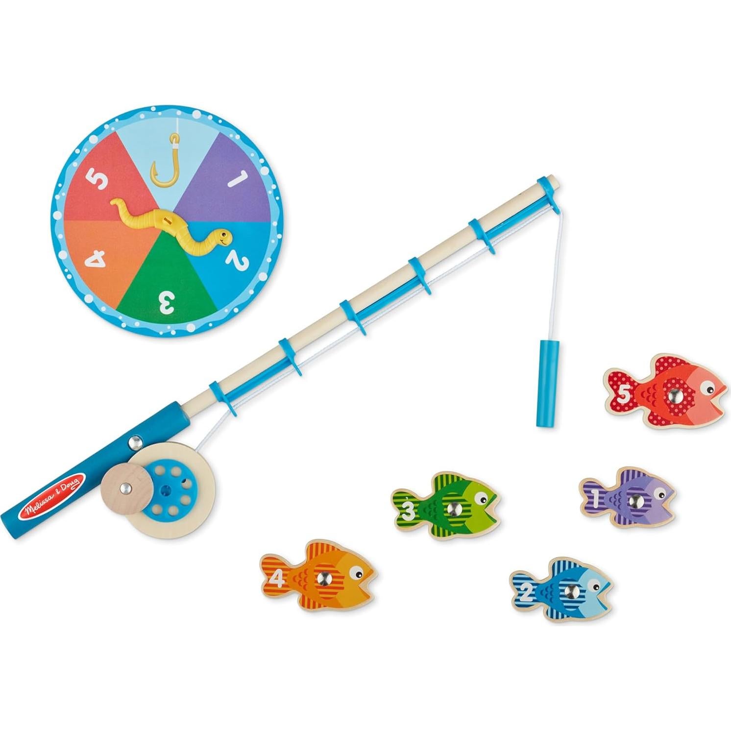 Juego de Pesca Magnético de Madera Melissa & Doug 2 Varas