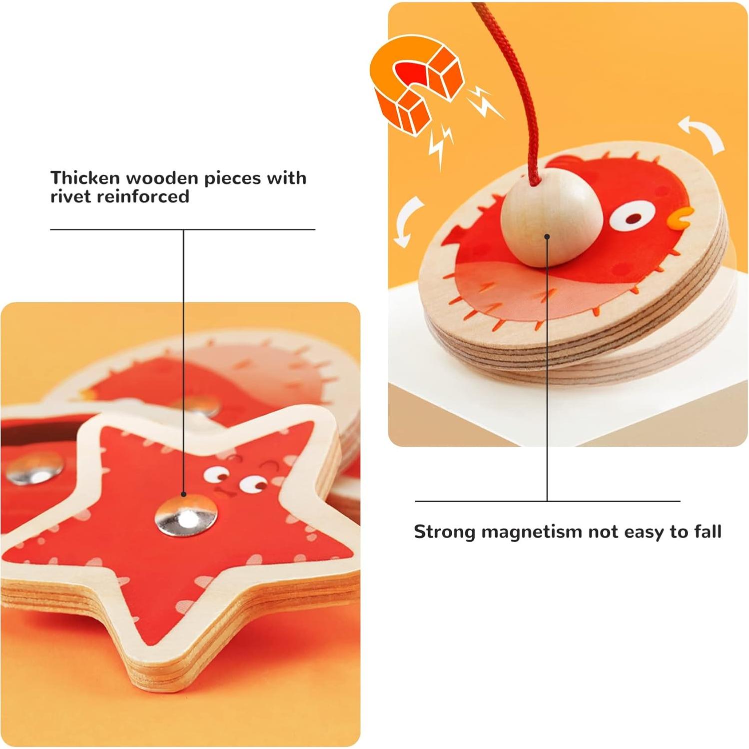 Juego de Pesca Magnético TOI para Niños 2 Años en Adelante