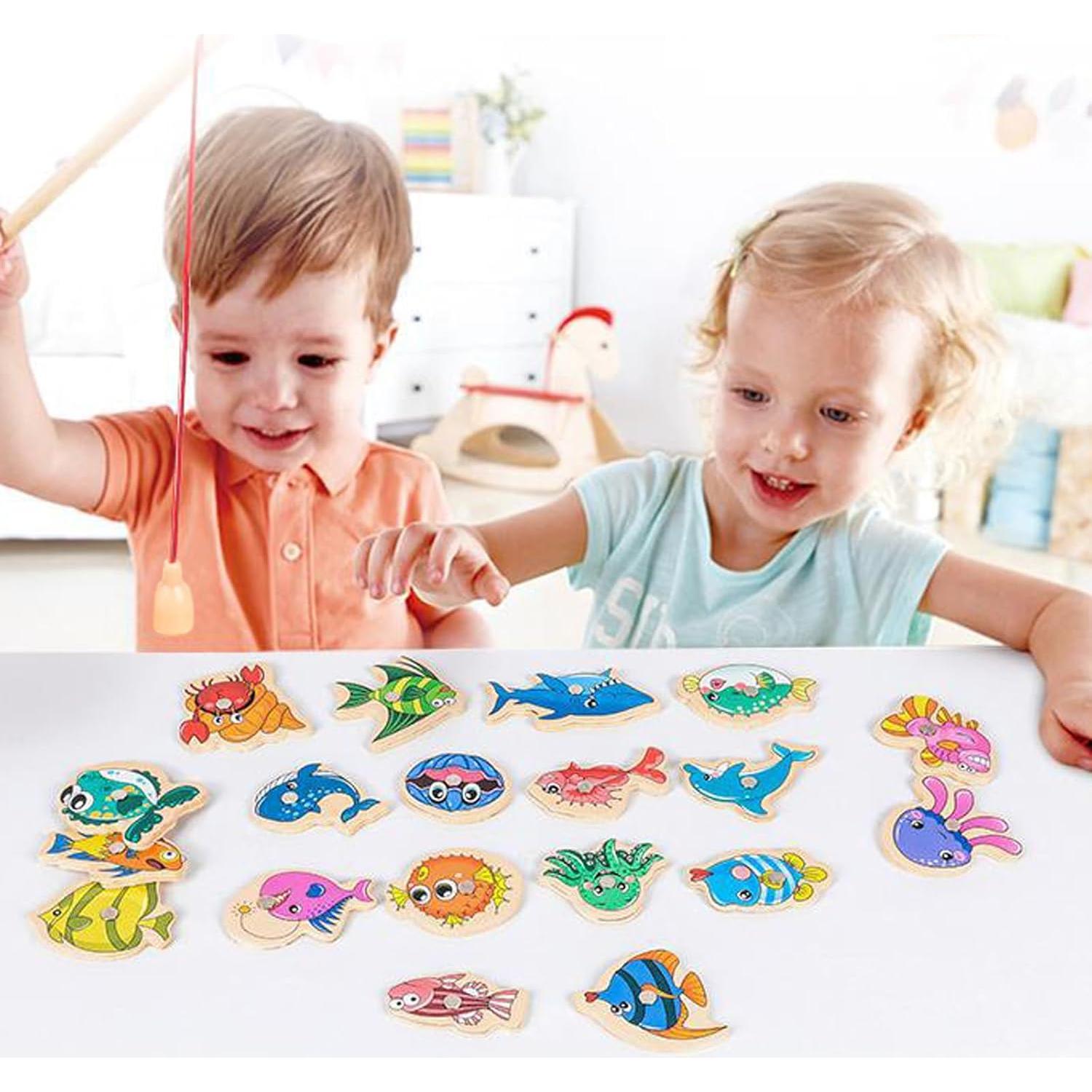 Juego de Pesca Magnético ONEST 34 Piezas para Niños