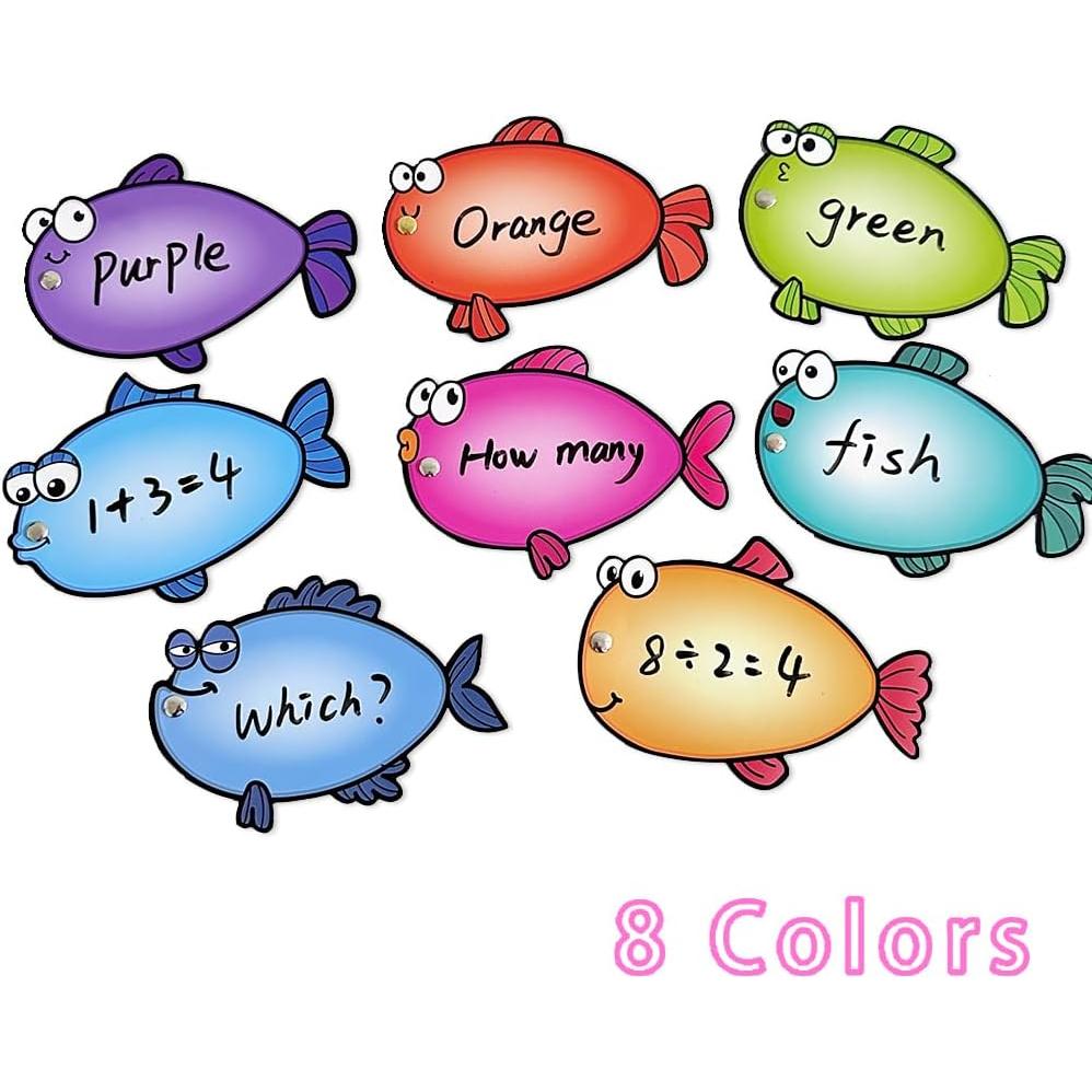 Juego de Pesca Magnético Zwttey con 16 Tarjetas Educativas