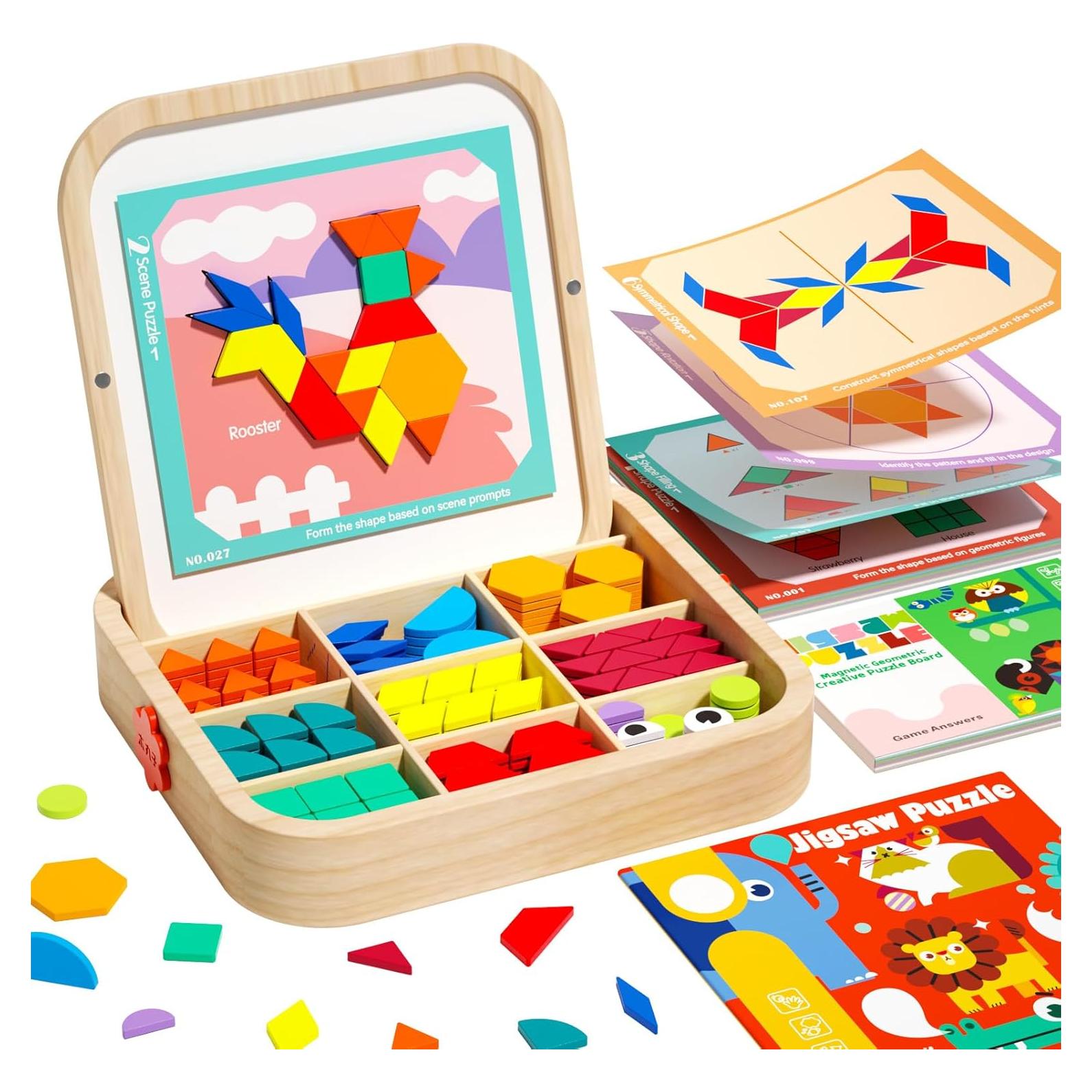 Juego de Bloques Magnéticos de Madera Edutree 288 Piezas