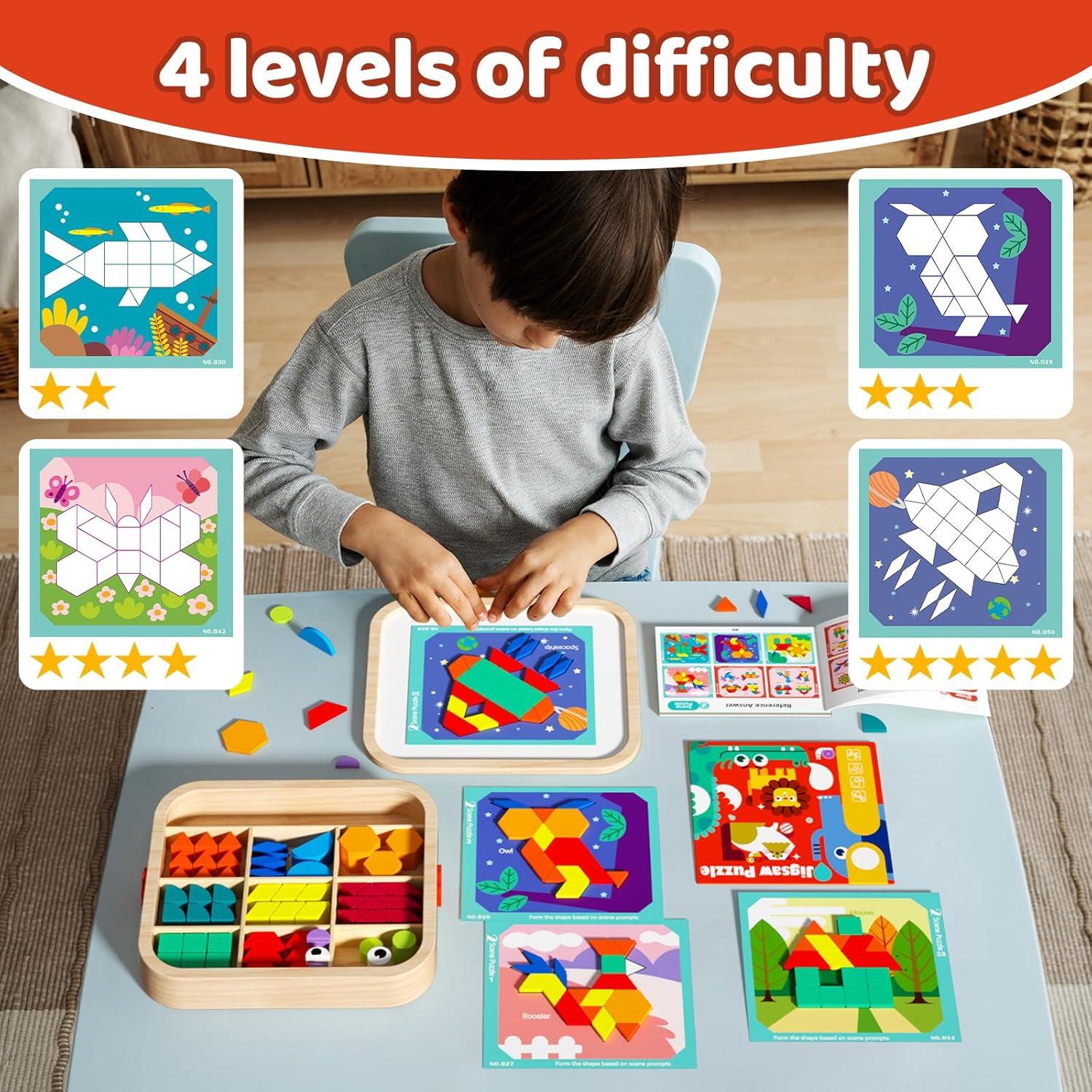 Juego de Bloques Magnéticos de Madera Edutree 288 Piezas