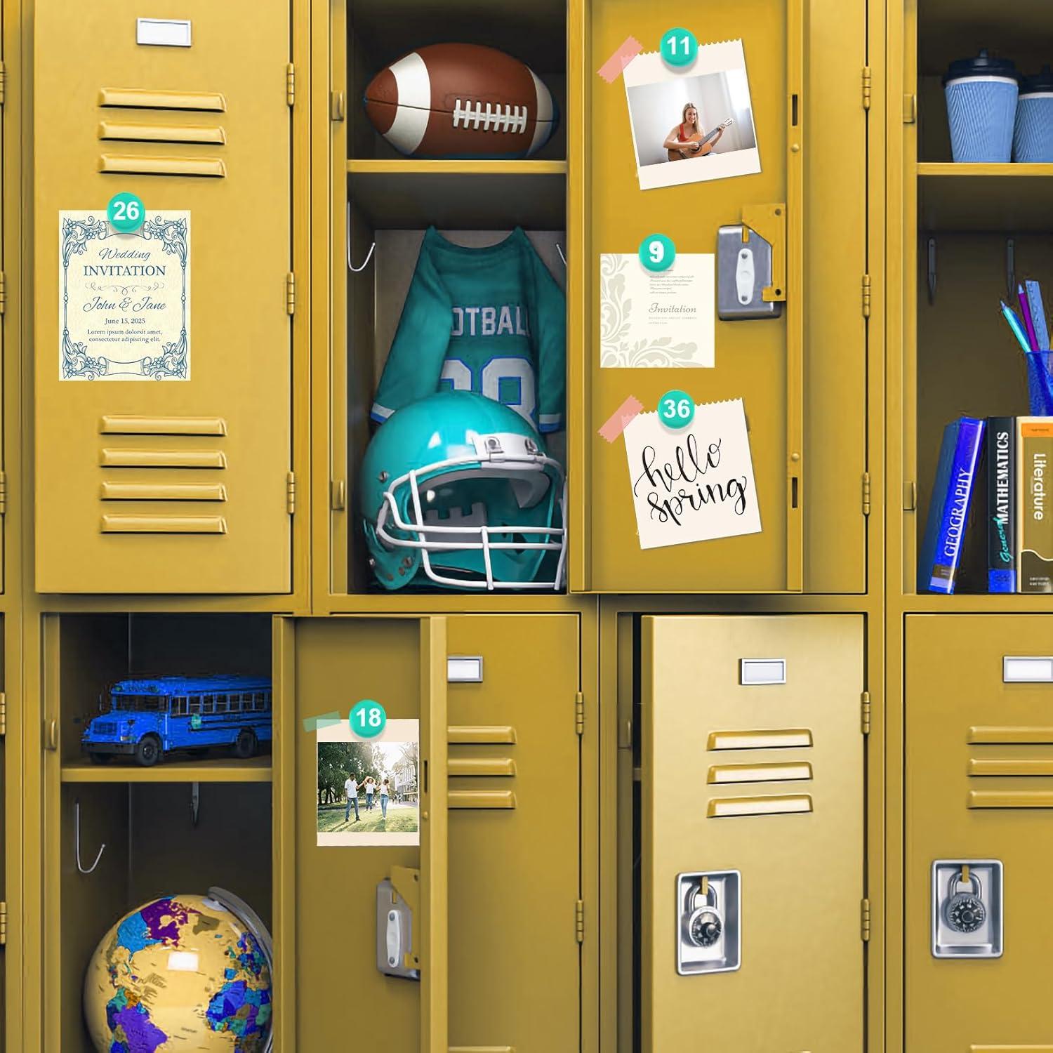 Números Magnéticos 1-50 Lasuroa 2cm Imán Redondo Verde